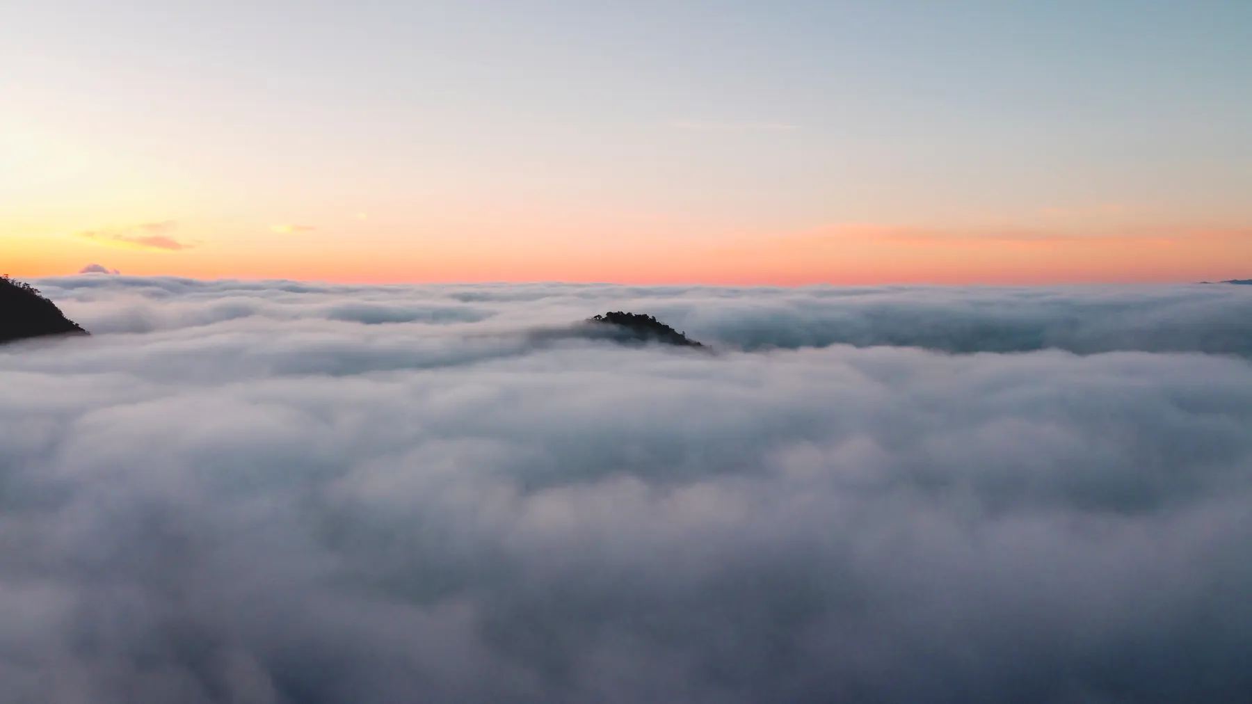 Summit above the clouds